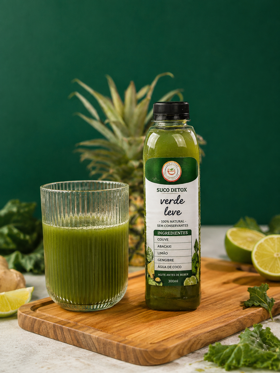 Suco detox Verde Leve da Foco Fit MG